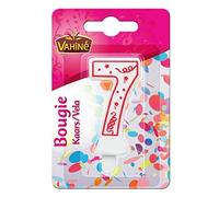 VAHINÉ BOUGIE CHIFFRE SEPT BLISTER , VAHINE, LOT DE 4