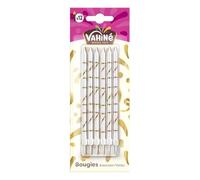 VAHINE - Bougies adulte | Savoureux et onctueux pour vos créations sucrées | Idéal pour pâtisseries et gâteaux | la plaquette 12 bougies | LOT DE 1
