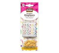 VAHINE - Bougies magiques | Ajoutez une touche gourmande à vos desserts | Parfaites pour les célébrations | le paquet de 10 | LOT DE 4