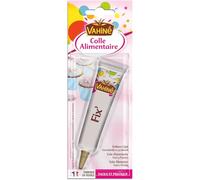 VAHINE - Colle Alimentaire Pratique pour Décorations Gourmandes, Format Tube 23g - Le lot de 3