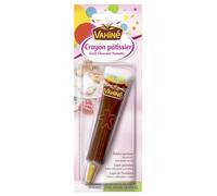 VAHINE - Crayon Pâtissier Chocolat Noisette avec Pâte de Noisette - Sans Huile de Palme - le tube de 23 g - Le Lot De 5