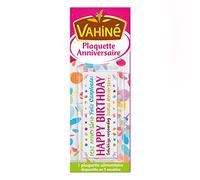 VAHINE - Décoration Gâteaux Plaquette Joyeux anniversaire 26 g modèle aléatoire