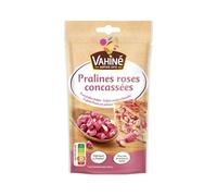 VAHINE - Éclats Gourmands de Pralines Roses, Texture Croquante pour Sublimer Vos Desserts (Sachet 100g) - Le Lot De 4
