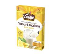 VAHINE - Ferment Lactiques Yaourt Maison Citron Spécial Yaourtière - Arôme Naturel de Citron · Compatible Yaourtière et Four · Équivalent 32 Yaourts - les 4 sachets de 5g - 20g - Le Lot De 4