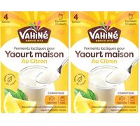 VAHINÉ - Ferments Citron pour Yaourts 4 x 5 g (Lot de 2)