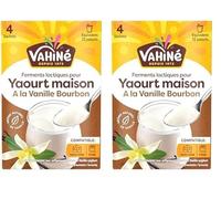 VAHINÉ - Ferments Vanille pour Yaourts 4 x 5 g (Lot de 2)