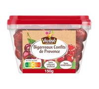 VAHINE - Fruits Confits Bigarreaux Entiers Sans Colorant - la boite de 150 g - Le Lot De 4