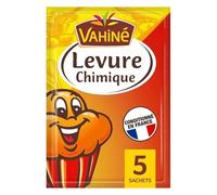 VAHINE | Levure Chimique Lot De 5 Sachets 55G | Lot De (3) | livraison offerte