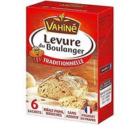 VAHINÉ - Levure Du Boulanger Classique - Idéale Pain et Brioches - 6 sachets de 8g