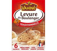 Vahiné Levure du Boulanger Traditionnelle par 6 Sachets de 8g (lot de 5 soit 30 sachets)