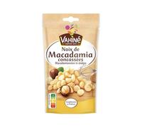 VAHINE Noix de Macadamia Concassées - Format Pratique 50g en Sachet Refermable - Conditionnées en France - Idéales pour Pâtisserie et Encas Sains - Lot de 3