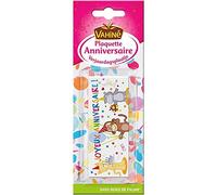 VAHINÉ - Plaquette Joyeux Anniversaire L'Unité - Décorez vos gâteaux en un clin d'œil ! - Lot De 4 - Vendu Par Lot