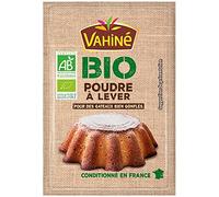 VAHINE Poudre à Lever Bio 36G, pour des pâtisseries légères et naturelles au goût authentique- Lot De 4