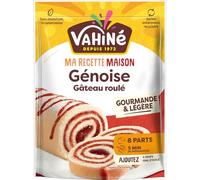VAHINE Préparation Génoise Bûche Roulée Ultra Moelleuse 275 g - 5 Minutes de Préparation, 2 Ingrédients à Ajouter, Sans Émulsifiant ni Conservateur - Lot de 3