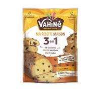 VAHINE - Préparation Gourmande pour Cookies et Muffins, Pâte Moelleuse et Facile (300g) - lot de 4 - Vendu par Lot