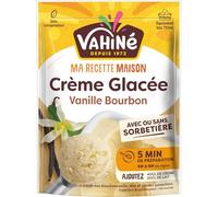 VAHINE - Préparation Gourmande pour Crème Glacée Vanille Bourbon, Texture Onctueuse et Intense (Paquet 200g) - lot de 3 - Vendu par Lot