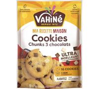 Vahine Préparation pour Cookies Chunks 3 chocolats 330 g x 8