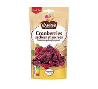 VAHINE - Sachets Cranberries, Préparation Gourmande pour Pâtisserie, 125g - Lot De 3