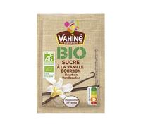 VAHINE Sucre à la Vanille Bourbon Bio - 5 sachets de 7 g chacun - Sucre de canne et extrait de vanille - Conditionné en France - Idéal pour pâtisseries et boissons - Lot de 3