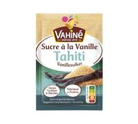 VAHINE Sucre à la Vanille de Tahiti - 5 sachets de 7,5 g chacun - Sucre roux de canne et extrait naturel de vanille - Notes fruitées et florales - Fabriqué en France - Lot de 3