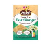 VAHINE - Sucre Aromatisé à la Fleur d’Oranger, Parfum Délicat pour Pâtisseries et Infusions (Sachet 7,5g) - Le lot de 4
