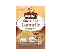 VAHINE - Sucre Roux de Canne à la Cannelle en Poudre - Fabriqué en France - le sachet de 7,5g - 37g - Le Lot De 5