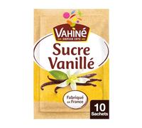 VAHINE - Sucre Vanillé Aromatique pour Desserts Gourmands, Pratique en Sachets (10 x 7,5 g) - Le Lot De 4