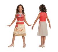 Vaiana 2 - Déguisement Vaiana Basic Plus - Licence Officielle Disney - Tenues traditionnelles Polynéisiennes Imprimés - Idée Cadeau pour Enfant Toutes Occassions - Dès 3 ans