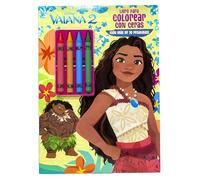 Vaiana 2. Libro para colorear con ceras: Con pegatinas