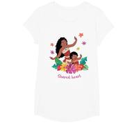 Vaiana and Simea Shared Heart T-Shirt, Fille, Blanc, XS