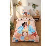 Aymax! Parure lit Vaiana Disney – Housse couette 140x200 réversible, taie 65x65, 100% coton Oeko‑Tex