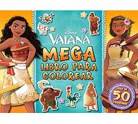 Vaiana. Megalibro para colorear: Con pegatinas