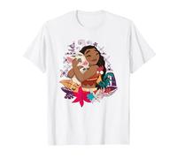 Vaiana Pua Hei Hei Love T-Shirt, Homme, Blanc, 3XL