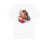 Vaiana Pua Hei Hei Love T-Shirt, Homme Grandes Tailles, Blanc, 6X Tall