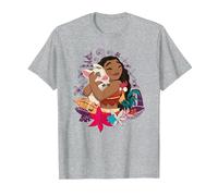 Vaiana Pua Hei Hei Love T-Shirt, Homme, Gris Chiné, 6XL