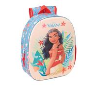 VAIANA - Sac à dos d'école avec design 3D, idéal pour enfants de différents âges, confortable et polyvalent, qualité et résistance, 27 x 10 x 33 cm
