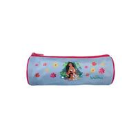 Vaiana - Trousse scolaire ronde - Bleu ciel - Fille - 1 compartiment
