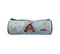 Vaiana Trousse scolaire ronde Fille Bleu 1 compartiment zippé