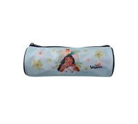 Vaiana - Trousse scolaire ronde - Fille - Bleu - 1 compartiment zippé