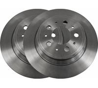 2x VAICO V95-40007 Disque de frein Arrière pour VOLVO V70 II (285) S60 I (384)