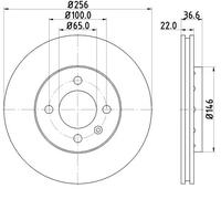 VAICO V10-80122 Disque de frein