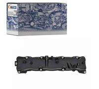VAICO V22-0951 Cache-culbuteur avec joint de couvre-culasse avec joint d'étanchéite avec vis/boulons avec soupape de reniflard noir