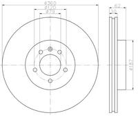VAICO V48-80009 Disque de frein