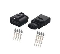 VAIGAI Yige Store 1/5/10/20/50 Ensembles 4 Broches 1.5 MM Fit Compatible A-di Lntake capteur de Pression Automobile Fil connecteur étanche 1J0973704 1K0973804(4p Female Male,1 stet)