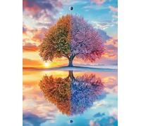 VAIIEYO 5D Diamond Painting Adulte Arbre, Peinture Diamant Paysage, Canevas Broderie Diamant Kit Complet Point De Croix Broderie Salon Chambre Autocollant Mural Décoration 30x40cm-34