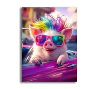 VAIIEYO 5D Diamond Painting Adulte Cochon, Diamond Painting Animal, Canevas Peinture Diamant Kit Complet Point De Croix Broderie Salon Chambre Autocollant Mural Décoration 30x40cm-182