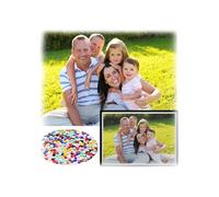 VAIIEYO 5D DIY Diamond Painting Personnalisé Photo, Diamant Painting Personnaliser, Broderie Diamant Personnalisé de Broderie de Diamant Complet pour La Décoration de La Maison,Rond-40x50