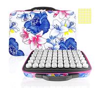 VAIIEYO Boite de Rangement Diamond Painting, Portable Pratique étui de Bijoux Perles Anneaux, 60 Emplacements Diamant Painting Accessoires pour Peinture Diamant 5D Complet Broderie Diamant Painting