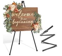 VAIIGO Chevalet épais pour panneau de mariage et affichage d'affiche, chevalet portable réglable de 168 cm, trépied de sol, chevalets pliables en métal supportant 4,5 kg, support pour tableau de