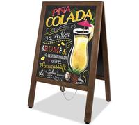 VAIIGO Chevalet Stop Trottoir 43x85cm Tableau Noirs Magnétique Chevalet Double Face Publicitaire Extérieur Tableau à Craie Pliable Présentoir de Trottoir Pour Menu Restaurant, Café, Événement,Terrace